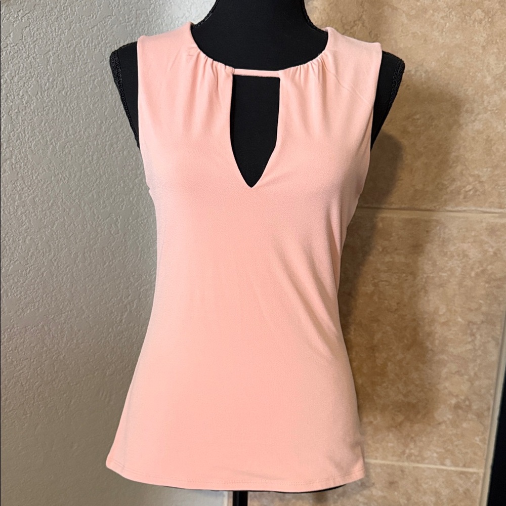 Express Blush Pink Keyhole Tank Top